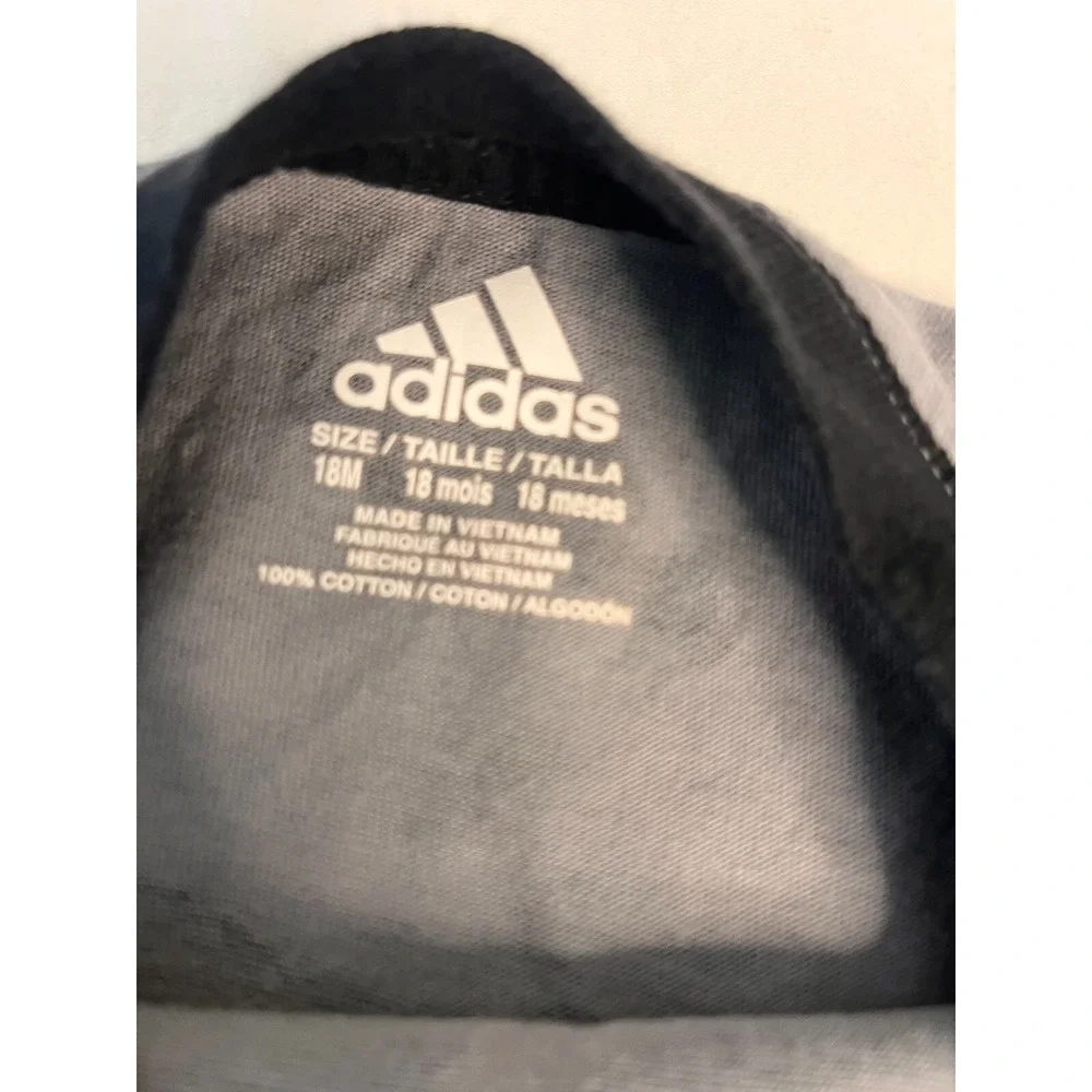 Adidas Baby Boy Jumpsuit Romper‎ 18 Month Long Sleeve Camo Black Gray White One